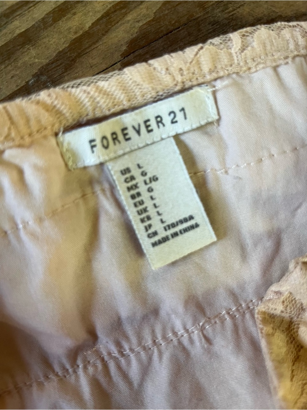 Forever 21 Strapless Lace Mini Dress in Light Beige - Picture 2 of 5